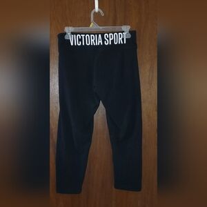 Victoria Sport Victorias Secret Black Crop Leggings Sz Large